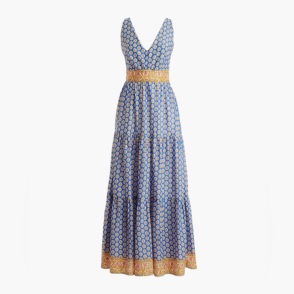 Jcrew tiered maxi 00 nwt